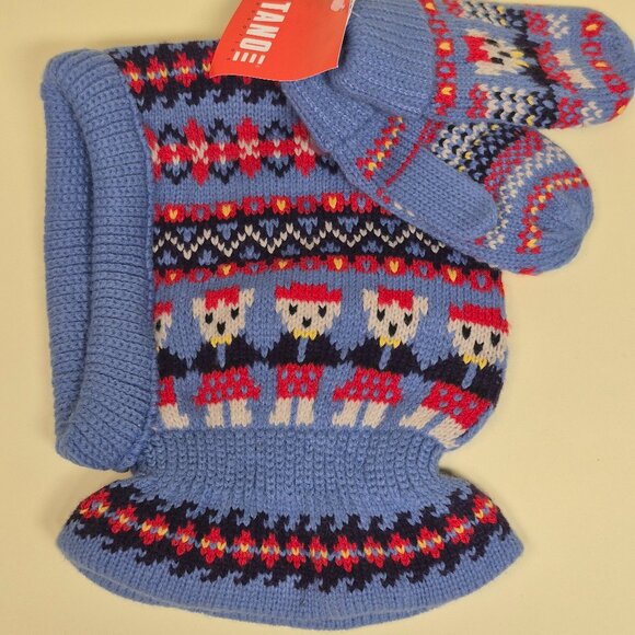 Gitano Kids Balaclava and Mitten Set Blue 2-4T - Picture 1 of 4